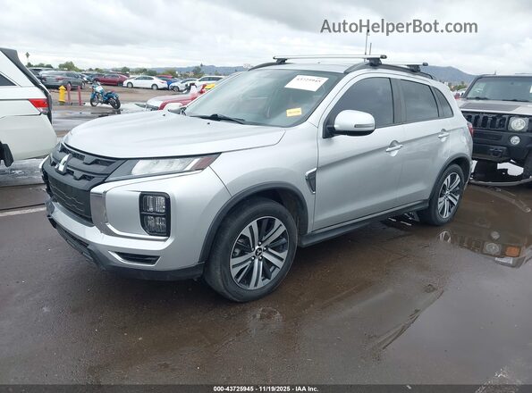 JA4AP4AW7LU001969 2020 MITSUBISHI OUTLANDER SPORT Серебряный Передняя левая четверть
