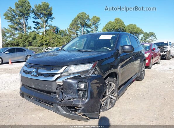 JA4APUAU2MU032899 2021 MITSUBISHI OUTLANDER SPORT Black Front view