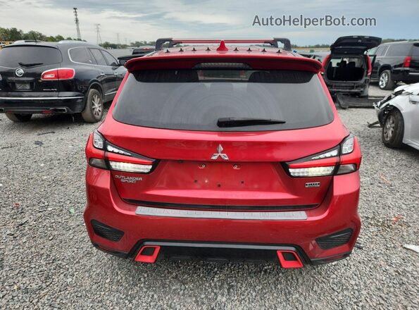 JA4APUAU5MU011819 2021 MITSUBISHI OUTLANDER Burgundy უკანა ხედი