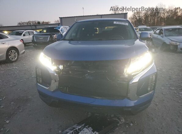 JA4APUAU9MU024282 2021 MITSUBISHI OUTLANDER Blue Դիմացի տեսք