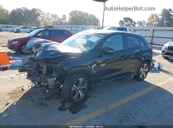JA4APVAU6NU022982 2022 MITSUBISHI OUTLANDER SPORT Black Передня ліва чверть