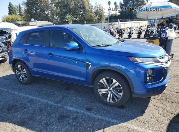 JA4APVAU8MU010217 2021 MITSUBISHI OUTLANDER Blue Delantero derecho