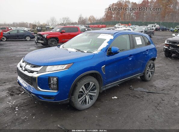 JA4AR3AU0LU010760 2020 MITSUBISHI OUTLANDER SPORT Blue წინა მარცხენა ხედი სამი მეოთხედიდან