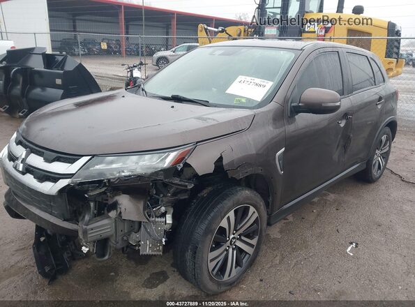 JA4AR3AU7LU003370 2020 MITSUBISHI OUTLANDER SPORT Dark Brown წინა მარცხენა ხედი სამი მეოთხედიდან
