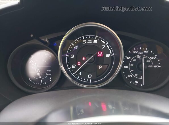JC1NFAEK0H0105019 2017 FIAT 124 SPIDER Silver Widok tylnych siedzeń