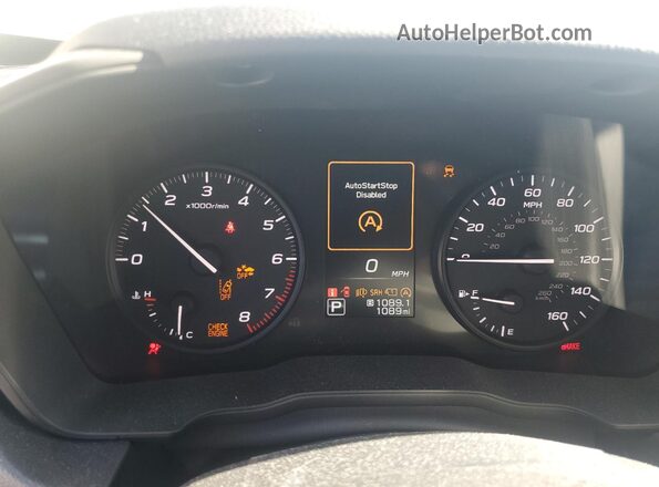 JF1GUABC0S8219020 2025 SUBARU IMPREZA Red Widok zestawu wskaźników