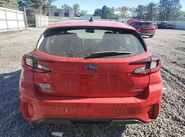 JF1GUABC0S8219020 2025 SUBARU IMPREZA Red Widok z tyłu