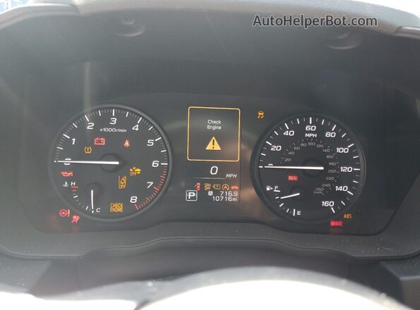 JF1GUABC1R8910812 2024 SUBARU IMPREZA Gray Instrument cluster view