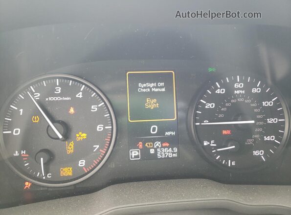 JF1GUABC9R8292199 2024 SUBARU IMPREZA Красный Вид щитка приборов