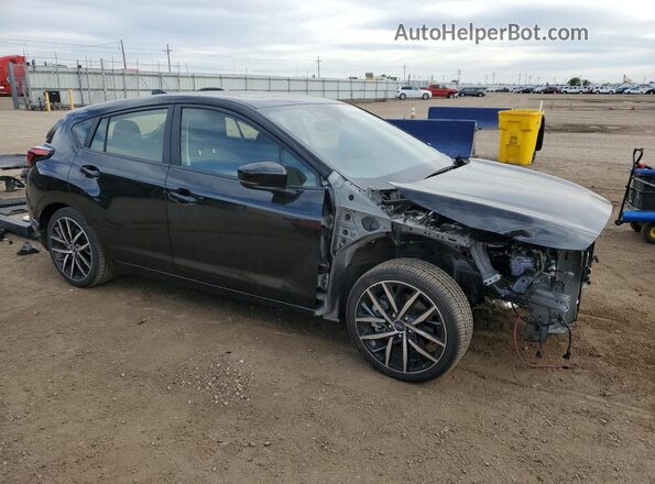 JF1GUAFCXR8914593 2024 SUBARU IMPREZA Черный Передняя правая четверть