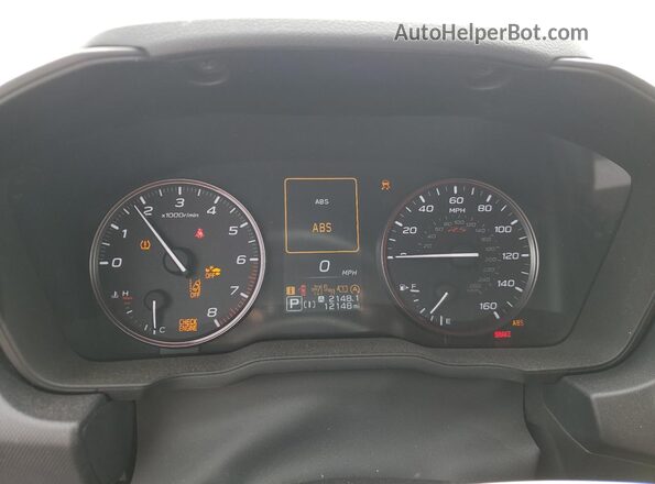 JF1GUHJCXR8890067 2024 SUBARU IMPREZA White ხელსაწყოთა პანელის ხედი