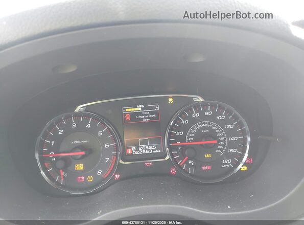 JF1VA1A64L9820681 2020 SUBARU WRX Белый Вид задних сидений