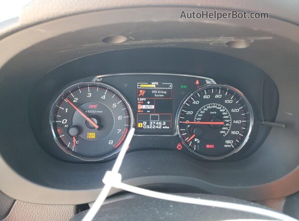 JF1VA2S60M9801342 2021 SUBARU WRX Silver Вид щитка приладів
