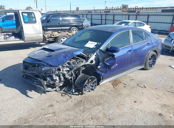 JF1VBAF60N9020517 2022 SUBARU WRX Blue წინა მარცხენა ხედი სამი მეოთხედიდან