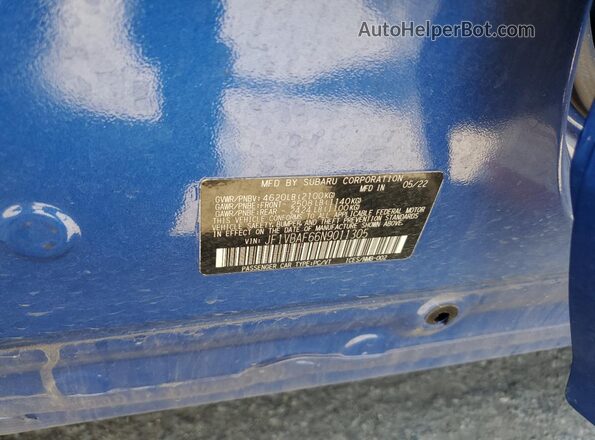 JF1VBAF66N9011305 2022 SUBARU WRX Blue 