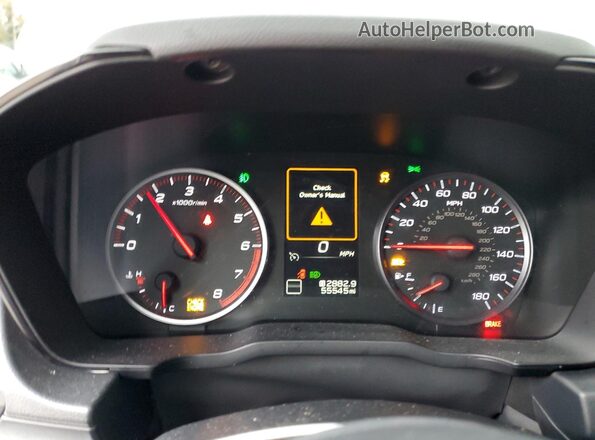 JF1VBAF67N9008980 2022 SUBARU WRX White Instrument cluster view
