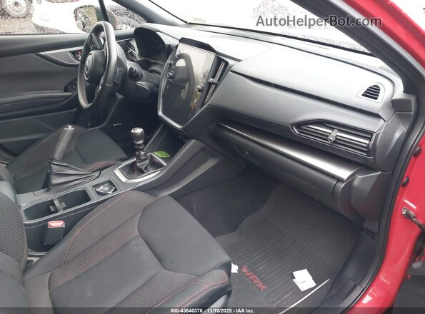 JF1VBAF69N9005692 2022 SUBARU WRX Red Vista interior delantera