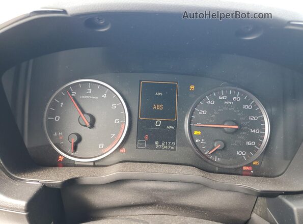 JF1VBAF69P9824768 2023 SUBARU WRX White ხელსაწყოთა პანელის ხედი
