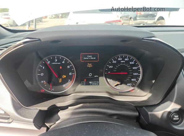 JF1VBAH61R9813232 2024 SUBARU WRX Silver ხელსაწყოთა პანელის ხედი