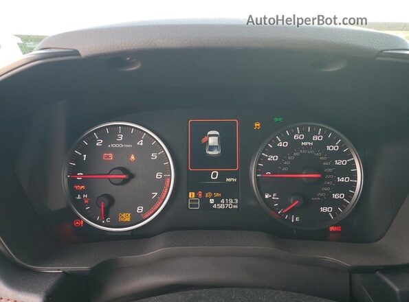 JF1VBAL60P9821407 2023 SUBARU WRX Silver Սարքավորումների վահանակի տեսք