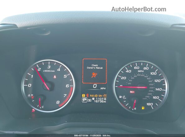 JF1VBAN66P8820099 2023 SUBARU WRX White უკანა სავარძლების ხედი