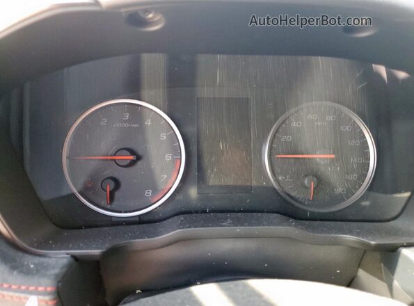 JF1VBAU68N8014344 2022 SUBARU WRX Black Widok zestawu wskaźników