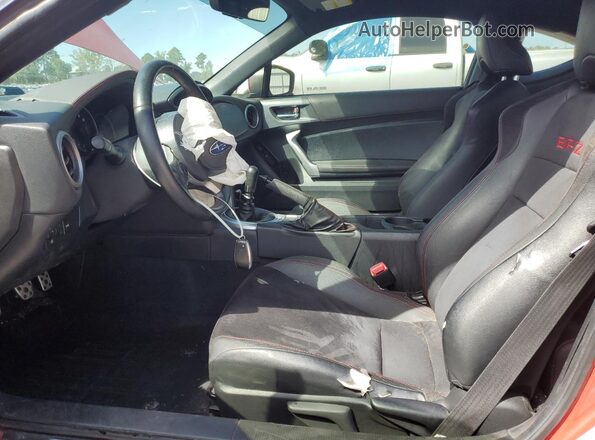 JF1ZCAC12J9602085 2018 SUBARU BRZ Red Вид салону спереду