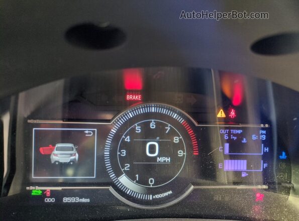 JF1ZDBE16P9706989 2023 SUBARU BRZ Черный Вид щитка приборов