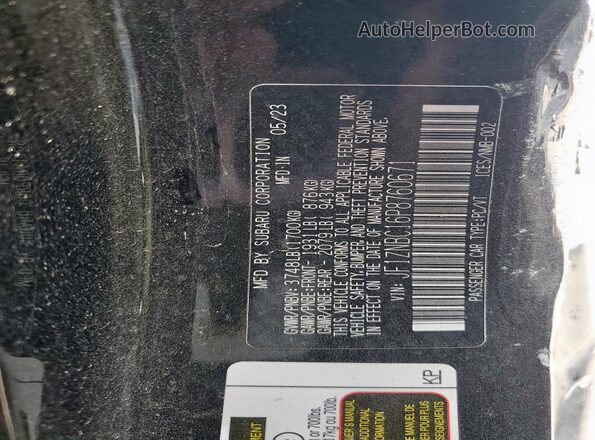 JF1ZNBC16P8760671 2023 TOYOTA GR Черный Вид подкапотного пространства