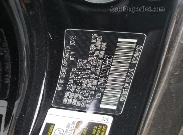 JF1ZNBE19S9759563 2025 TOYOTA GR Черный Вид подкапотного пространства