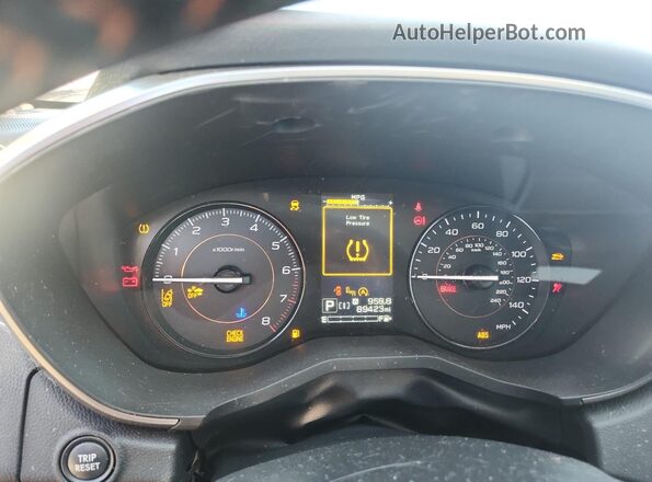 JF2GTAEC1L8249008 2020 SUBARU CROSSTREK Серый Вид щитка приборов