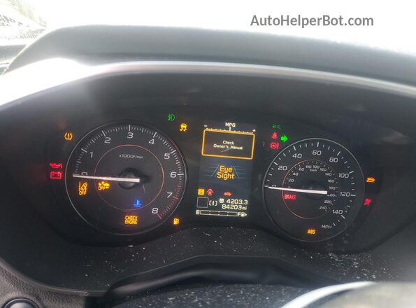 JF2GTAEC5L8214648 2020 SUBARU CROSSTREK Blue ხელსაწყოთა პანელის ხედი