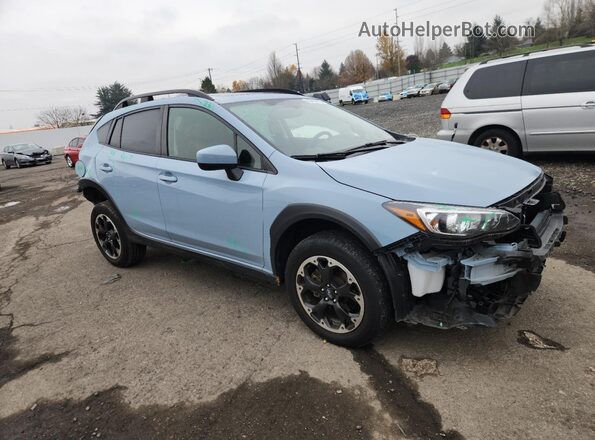 JF2GTAEC5NH282323 2022 SUBARU CROSSTREK Blue Delantero derecho