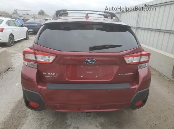 JF2GTAMC1JH234264 2018 SUBARU CROSSTREK Burgundy Հետևի տեսք