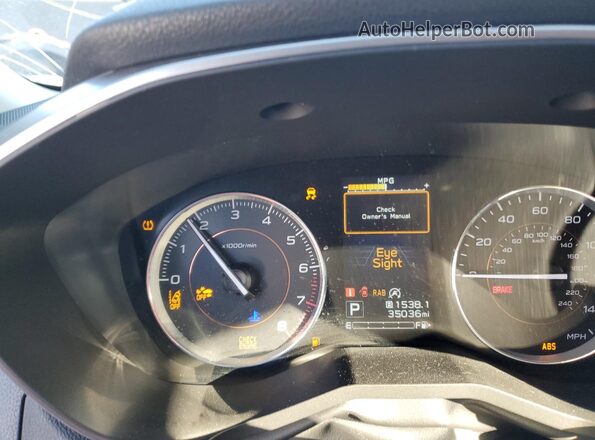 JF2GTAMC3L8240084 2020 SUBARU CROSSTREK Gray Widok zestawu wskaźników