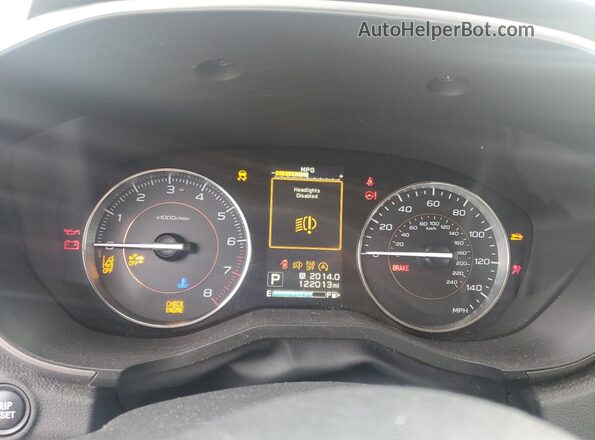 JF2GTANC4L8265123 2020 SUBARU CROSSTREK Black Սարքավորումների վահանակի տեսք