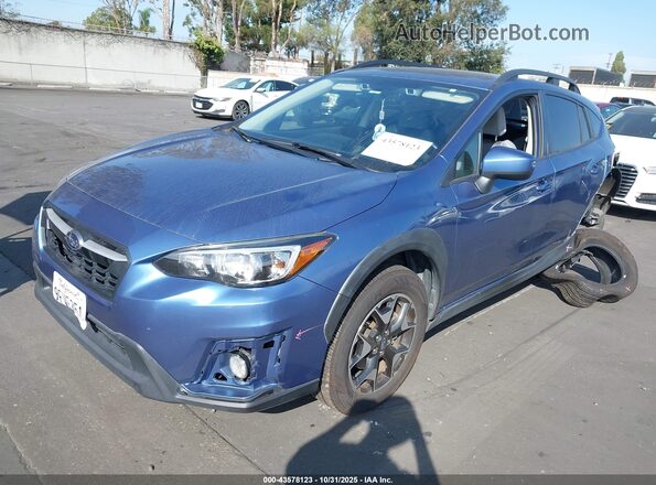JF2GTAPC1L8226552 2020 SUBARU CROSSTREK Blue Vista tres cuartos delantera izquierda