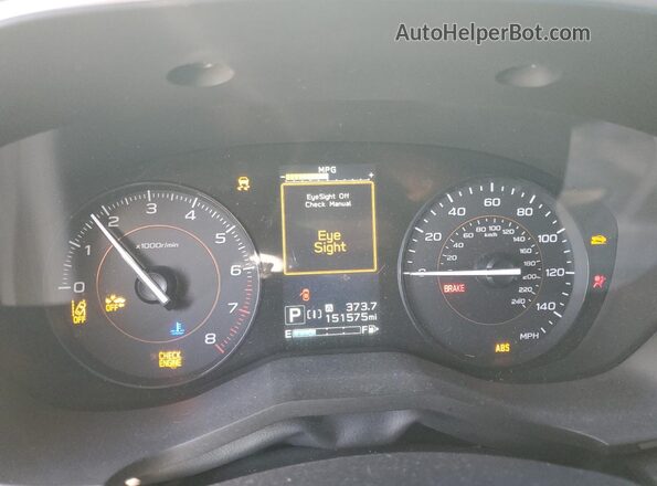 JF2GTAPC5NH227349 2022 SUBARU CROSSTREK White Vista del cuadro de instrumentos