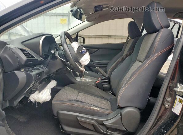 JF2GTAPC7M8282321 2021 SUBARU CROSSTREK Black წინა სალონის ხედი