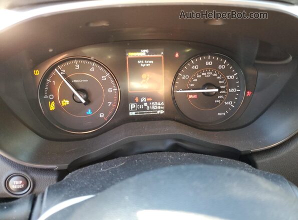 JF2GTAPC7N8224744 2022 SUBARU CROSSTREK Black ხელსაწყოთა პანელის ხედი