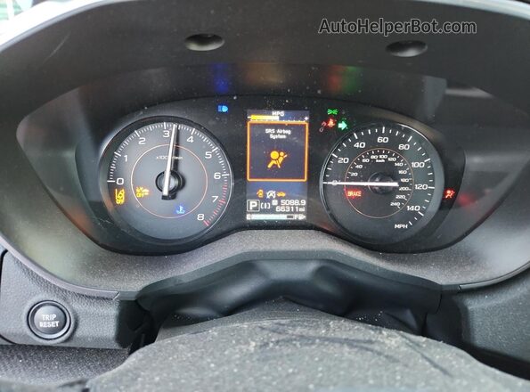 JF2GTAPCXL8276415 2020 SUBARU CROSSTREK Blue Instrument cluster view