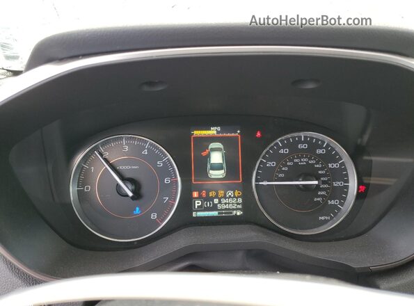 JF2GTHMC5N8237313 2022 SUBARU CROSSTREK White ხელსაწყოთა პანელის ხედი