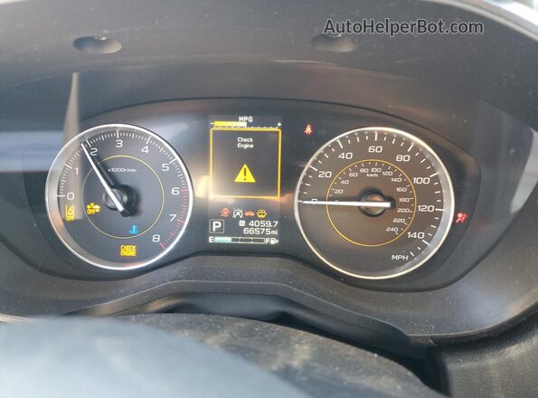 JF2GTHRC8NH206078 2022 SUBARU CROSSTREK Синий Вид щитка приборов