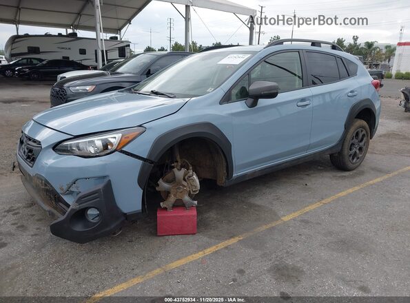 JF2GTHSC0NH203637 2022 SUBARU CROSSTREK Синий Передняя левая четверть