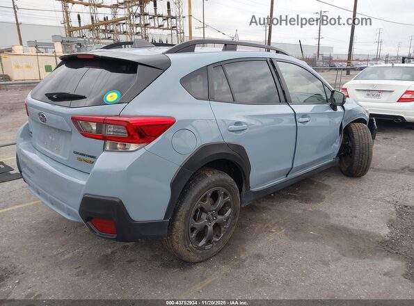 JF2GTHSC0NH203637 2022 SUBARU CROSSTREK Синий Задняя правая четверть