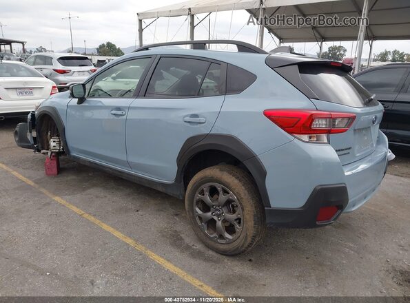 JF2GTHSC0NH203637 2022 SUBARU CROSSTREK Синий Задняя левая четверть
