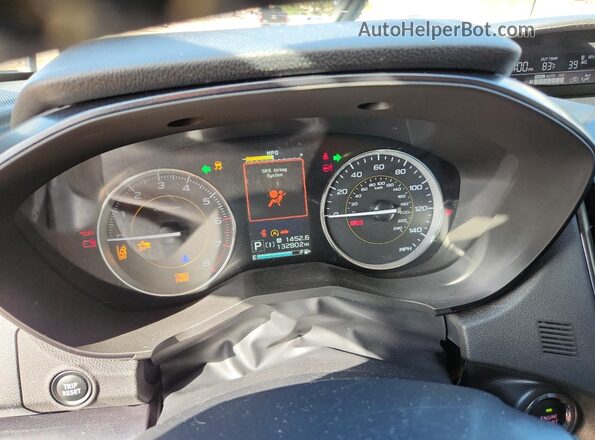 JF2GTHSC2NH218818 2022 SUBARU CROSSTREK Gray Widok zestawu wskaźników