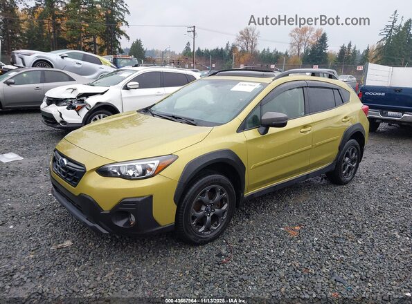 JF2GTHSC3NH263458 2022 SUBARU CROSSTREK Green Front left