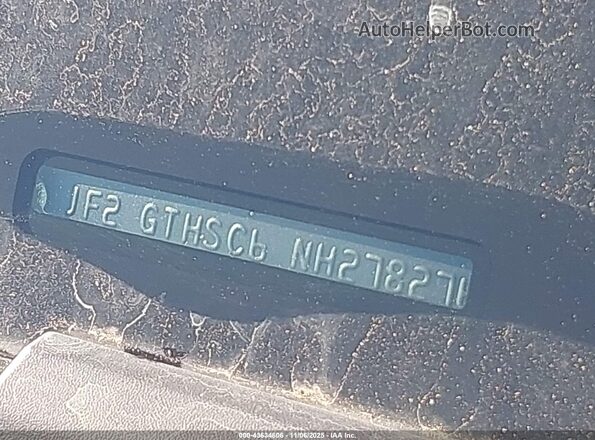 JF2GTHSC6NH278276 2022 SUBARU CROSSTREK Silver Instrument cluster view