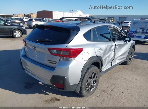 JF2GTHSC6NH278276 2022 SUBARU CROSSTREK Silver Rear right